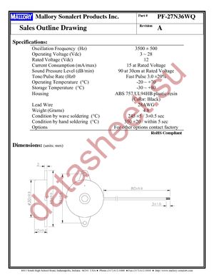 PF-27N36WQ datasheet  